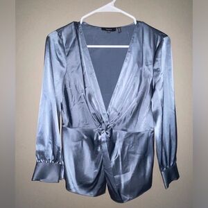 Theory satin blouse